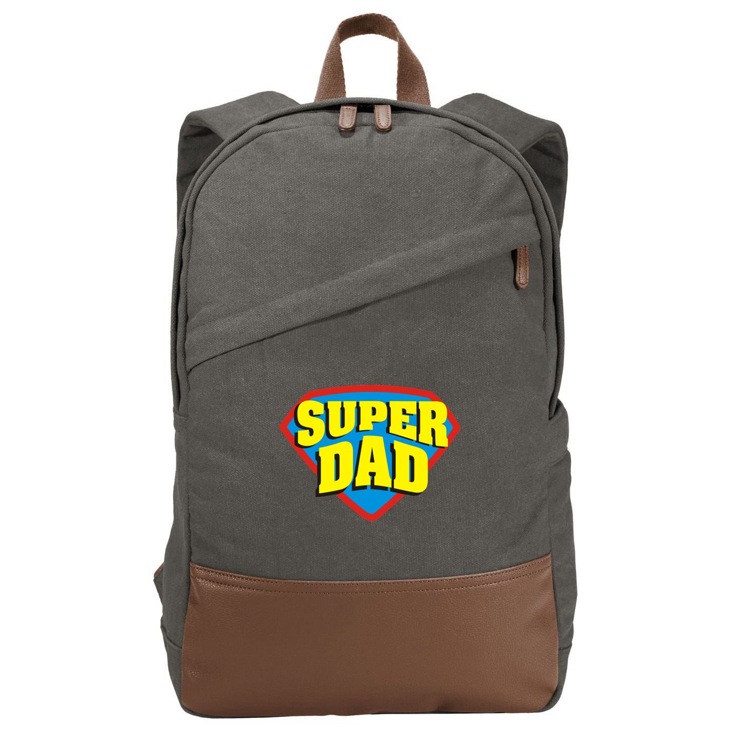 Super Dad Father's Day Gift Cotton Canvas Backpack