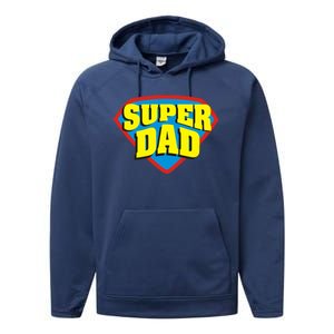 Super Dad Father's Day Gift Performance Fleece Hoodie