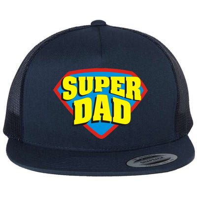 Super Dad Father's Day Gift Flat Bill Trucker Hat