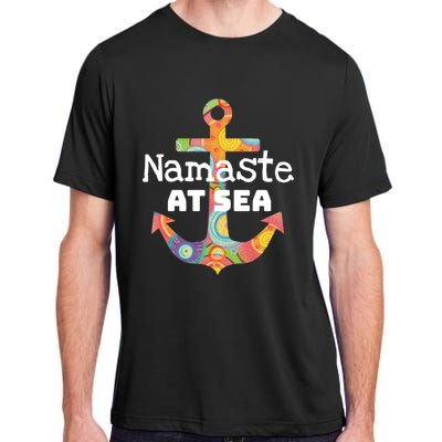 Sea Day Family Ship Cruise Vacation Namaste At Sea Gift Adult ChromaSoft Performance T-Shirt