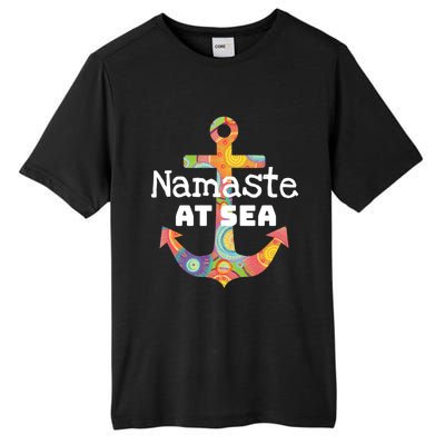 Sea Day Family Ship Cruise Vacation Namaste At Sea Gift Tall Fusion ChromaSoft Performance T-Shirt