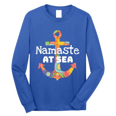 Sea Day Family Ship Cruise Vacation Namaste At Sea Gift Long Sleeve Shirt