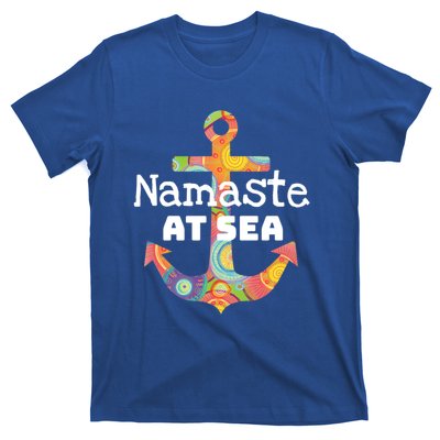 Sea Day Family Ship Cruise Vacation Namaste At Sea Gift T-Shirt