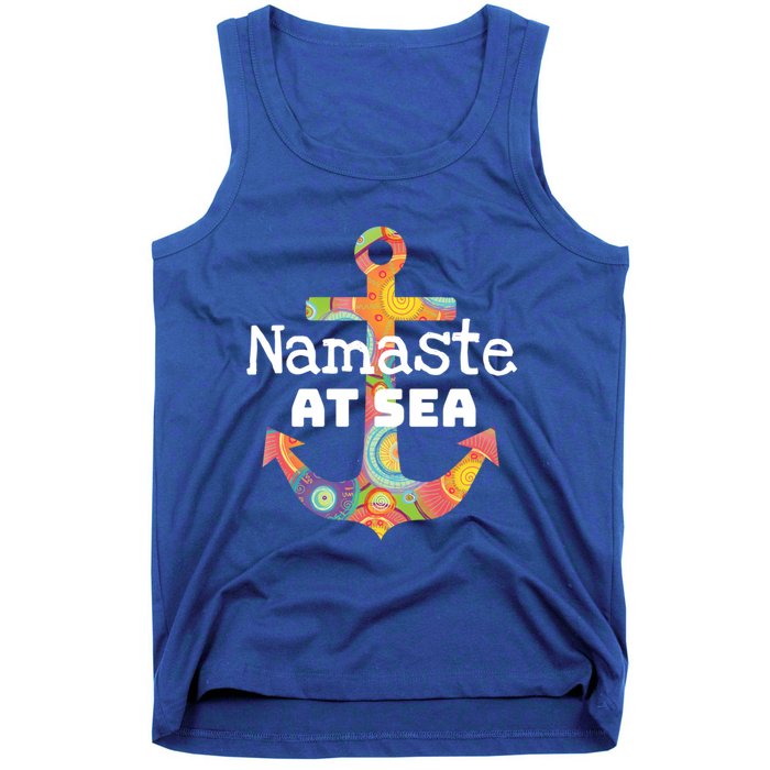 Sea Day Family Ship Cruise Vacation Namaste At Sea Gift Tank Top