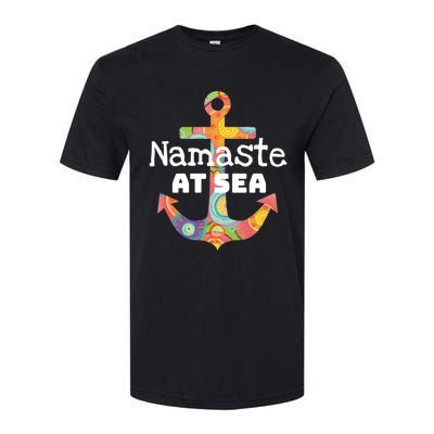 Sea Day Family Ship Cruise Vacation Namaste At Sea Gift Softstyle CVC T-Shirt