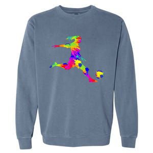 Soccer Dad For Family Matching Team Player Garment-Dyed Sweatshirt