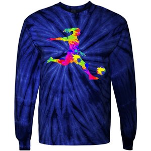 Soccer Dad For Family Matching Team Player Tie-Dye Long Sleeve Shirt