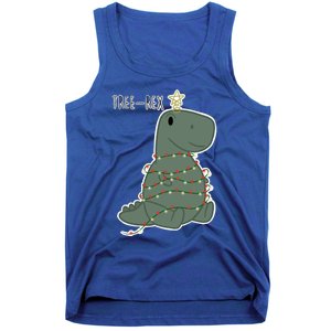 Santa Dinosaur Funny Treerex Pajamas Merry Christmas Cute Gift Tank Top