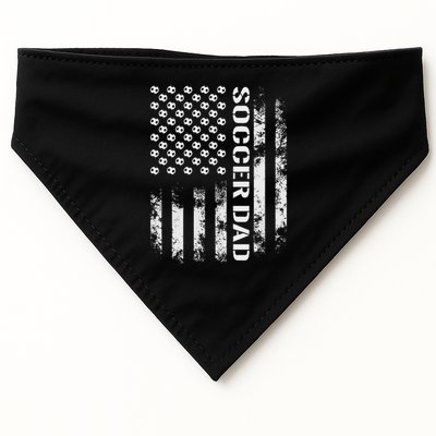 Soccer Dad Funny Usa Flag Father's Day Gift USA-Made Doggie Bandana