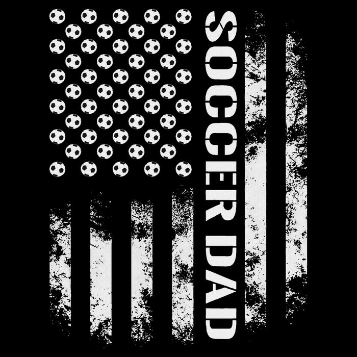 Soccer Dad Funny Usa Flag Father's Day Gift Hoodie