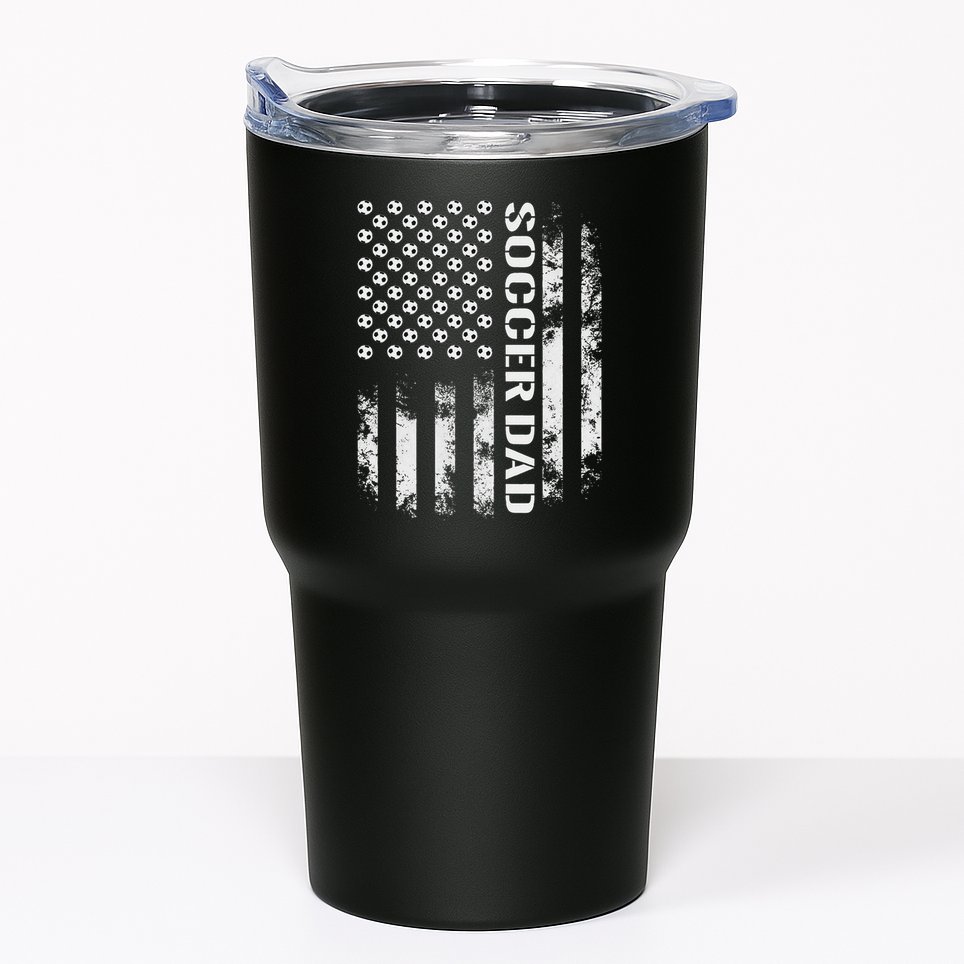 Soccer Dad Funny Usa Flag Father's Day Gift Tumbler