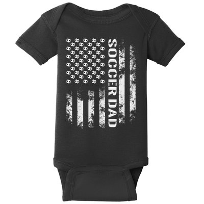 Soccer Dad Funny Usa Flag Father's Day Gift Baby Bodysuit