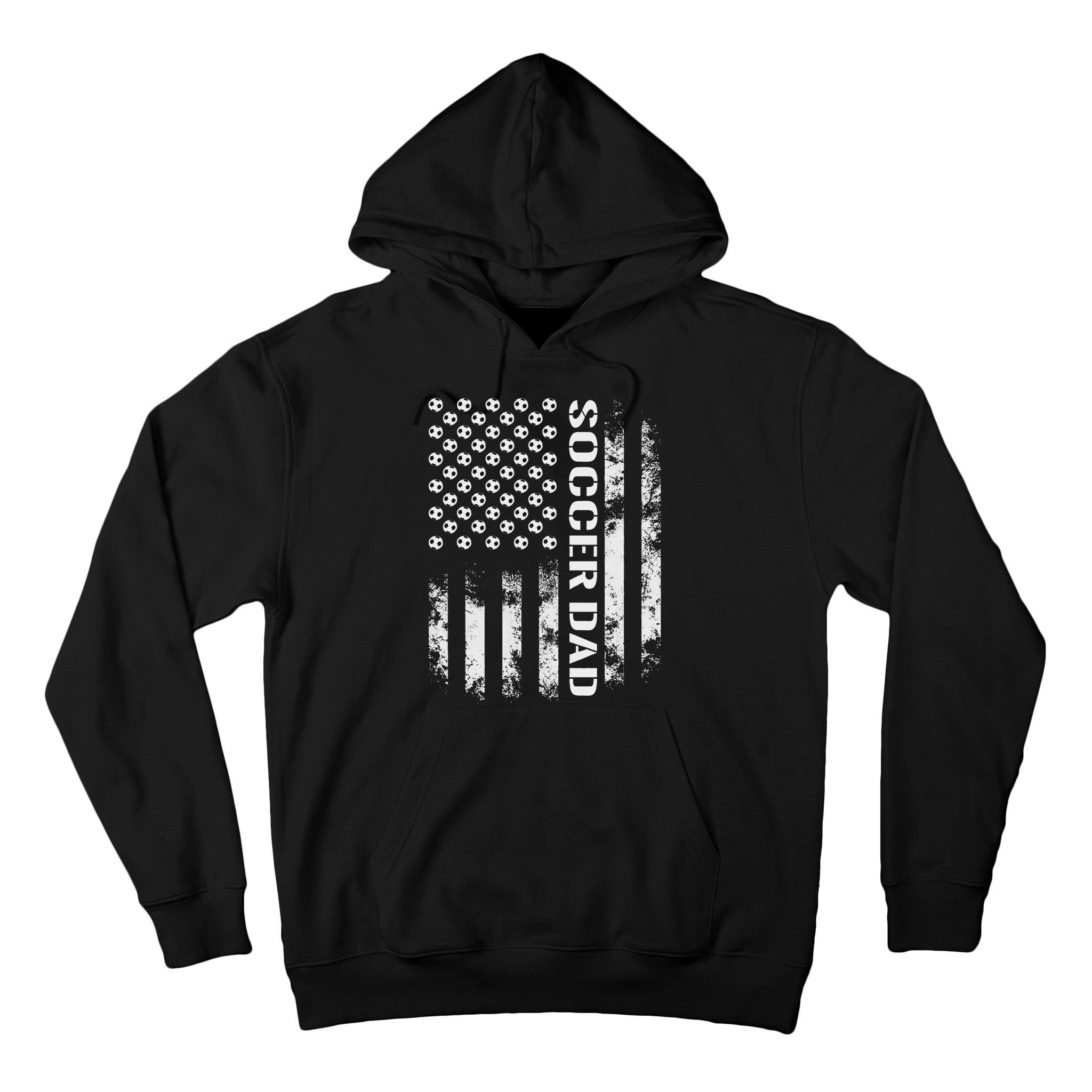 Soccer Dad Funny Usa Flag Father's Day Gift Tall Hoodie