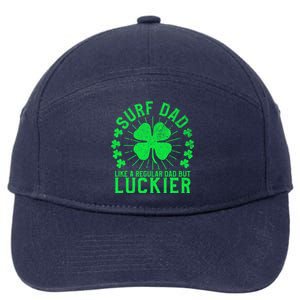 Surf Dad Funny St Patrick's Day Surfer Father Surfing Great Gift 7-Panel Snapback Hat