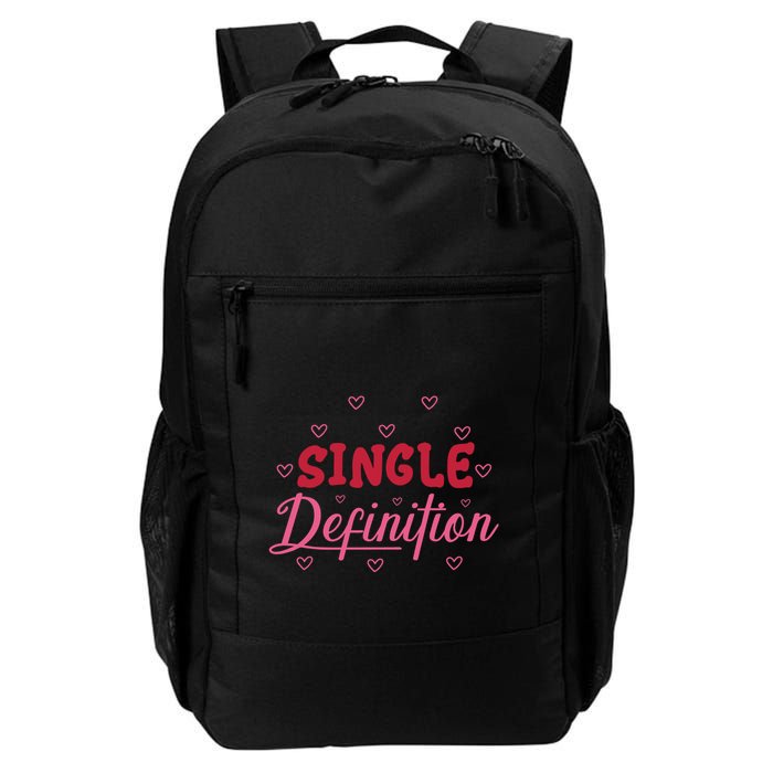 Single Definition Funny Valentines Day Single Backpack