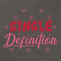 Single Definition Funny Valentines Day Single Cotton Canvas Backpack