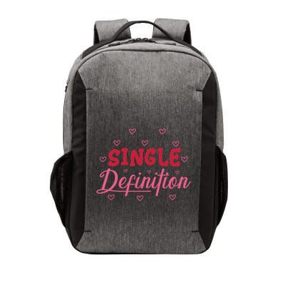 Single Definition Funny Valentines Day Single Vector Backpack