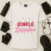 Single Definition Funny Valentines Day Single Performance Shirt