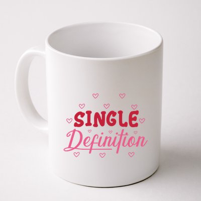 Single Definition Funny Valentines Day Single Mug