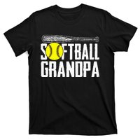 Softball Dad Fathers Day Softball Grandpa T-Shirt