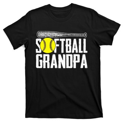 Softball Dad Fathers Day Softball Grandpa T-Shirt