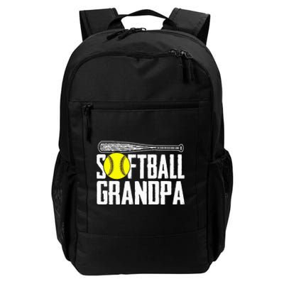 Softball Dad Fathers Day Softball Grandpa Daily Commute Backpack