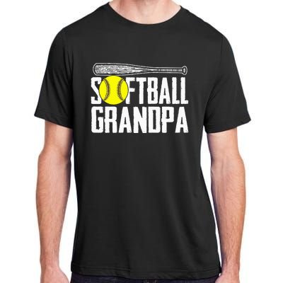 Softball Dad Fathers Day Softball Grandpa Adult ChromaSoft Performance T-Shirt