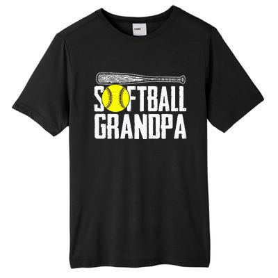 Softball Dad Fathers Day Softball Grandpa Tall Fusion ChromaSoft Performance T-Shirt