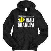 Softball Dad Fathers Day Softball Grandpa Tie Dye Hoodie