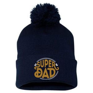 Super Dad Fathers Day Special Pom Pom 12in Knit Beanie