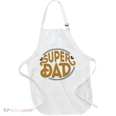 Super Dad Fathers Day Special Full-Length Apron With Pockets