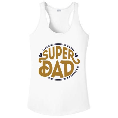 Super Dad Fathers Day Special Ladies PosiCharge Competitor Racerback Tank