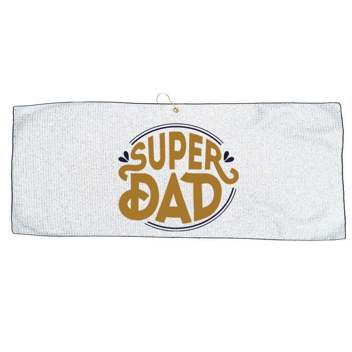 Super Dad Fathers Day Special Large Microfiber Waffle Golf Towel