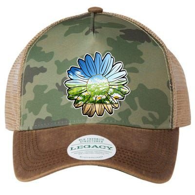 Summer Daisy Field Legacy Tie Dye Trucker Hat