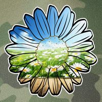 Summer Daisy Field Legacy Tie Dye Trucker Hat