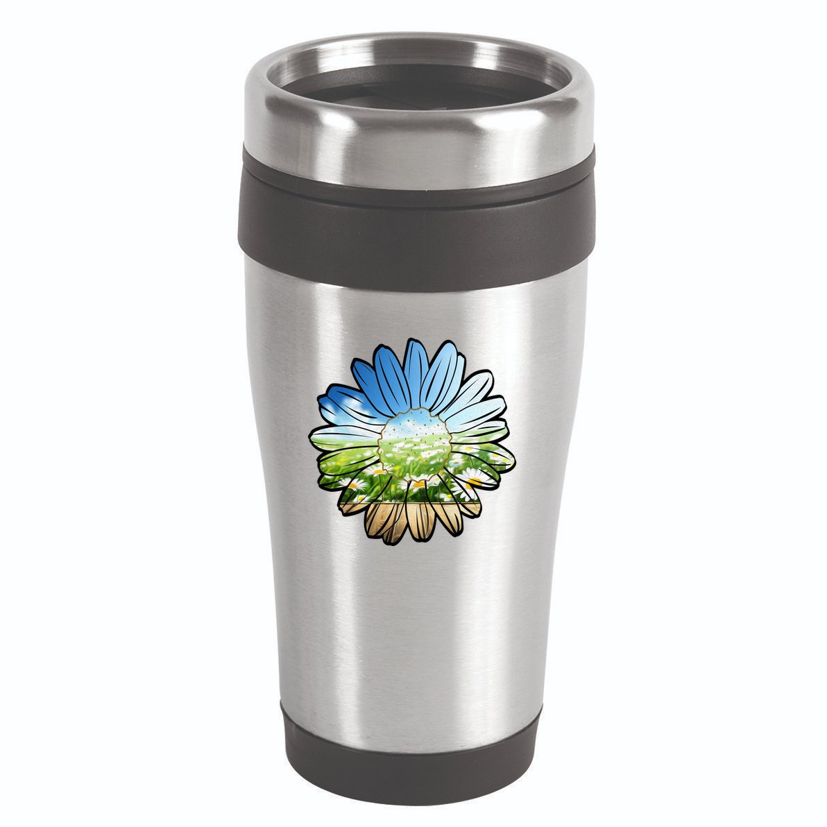 Summer Daisy Field 16oz Travel Tumbler