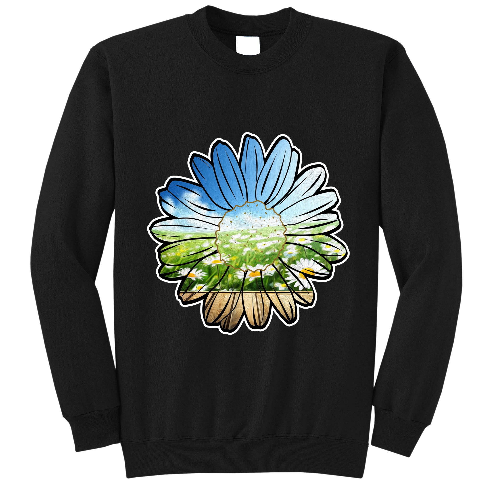 Summer Daisy Field Tall Sweatshirt