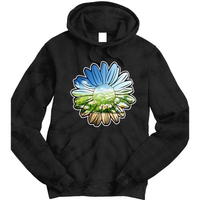 Summer Daisy Field Tie Dye Hoodie