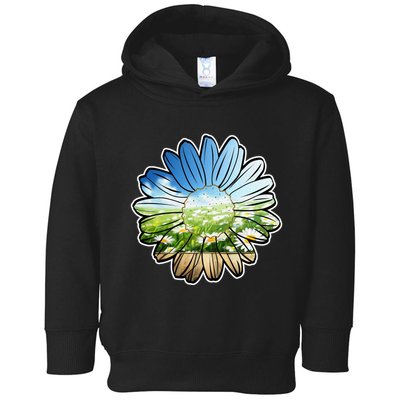 Summer Daisy Field Toddler Hoodie