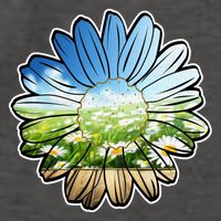 Summer Daisy Field Vector Backpack