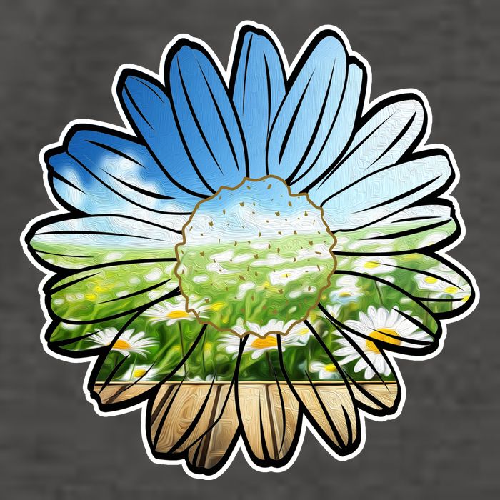 Summer Daisy Field Vector Backpack