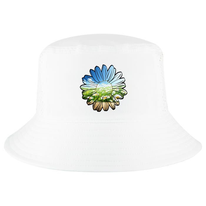 Summer Daisy Field Cool Comfort Performance Bucket Hat
