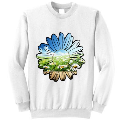 Summer Daisy Field Sweatshirt