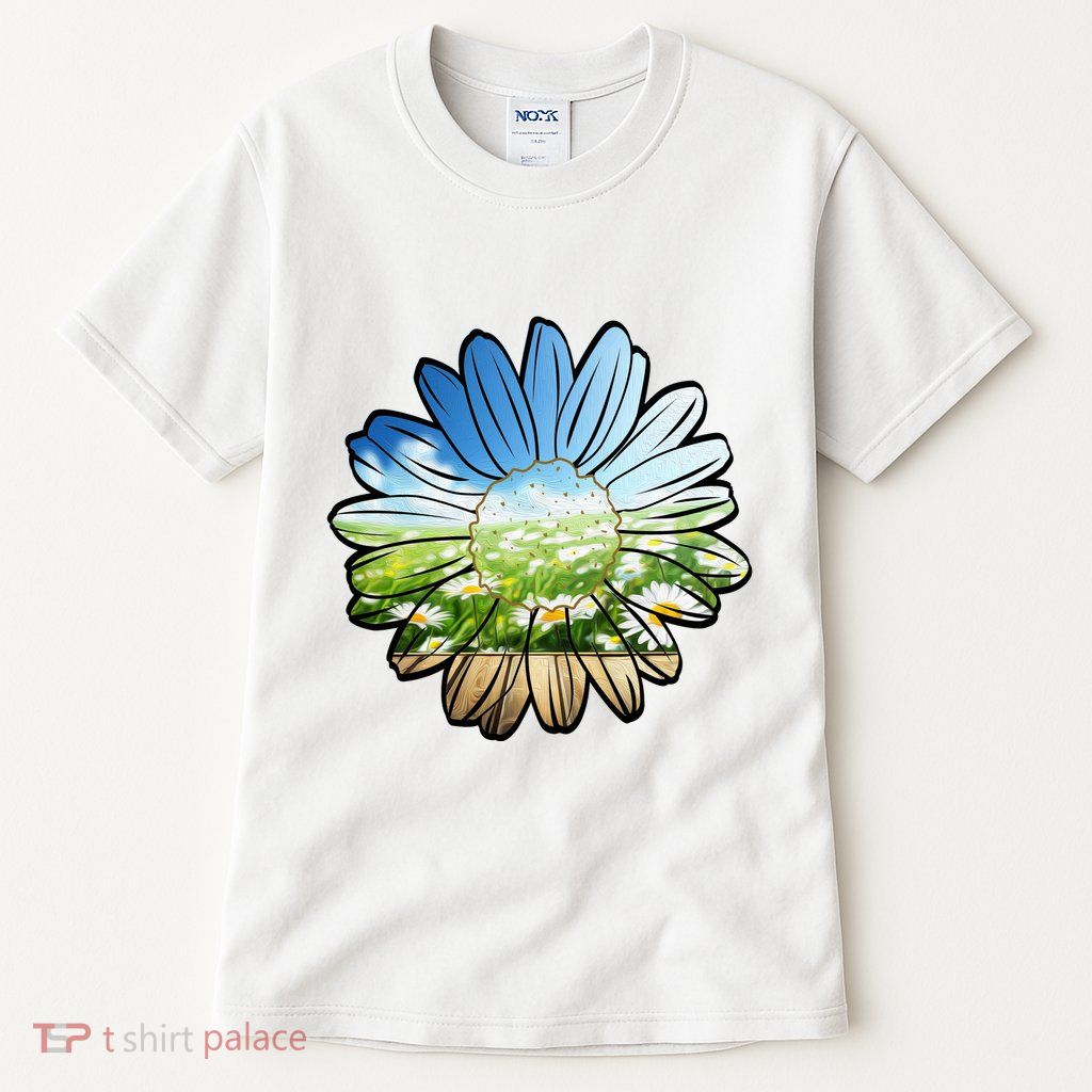 Summer Daisy Field Tall T-Shirt