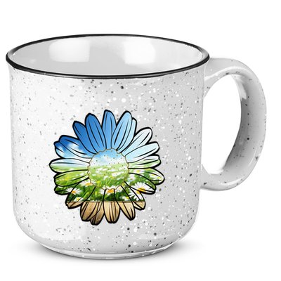 Summer Daisy Field 15oz Campfire Ceramic Mug