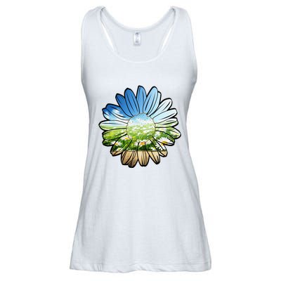 Summer Daisy Field Ladies Essential Flowy Tank