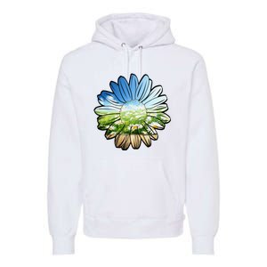 Summer Daisy Field Premium Hoodie