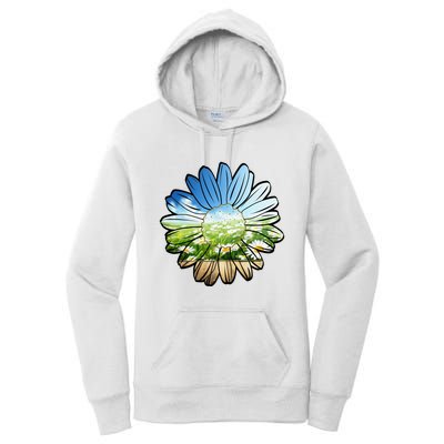 Summer Daisy Field Women's Pullover Hoodie