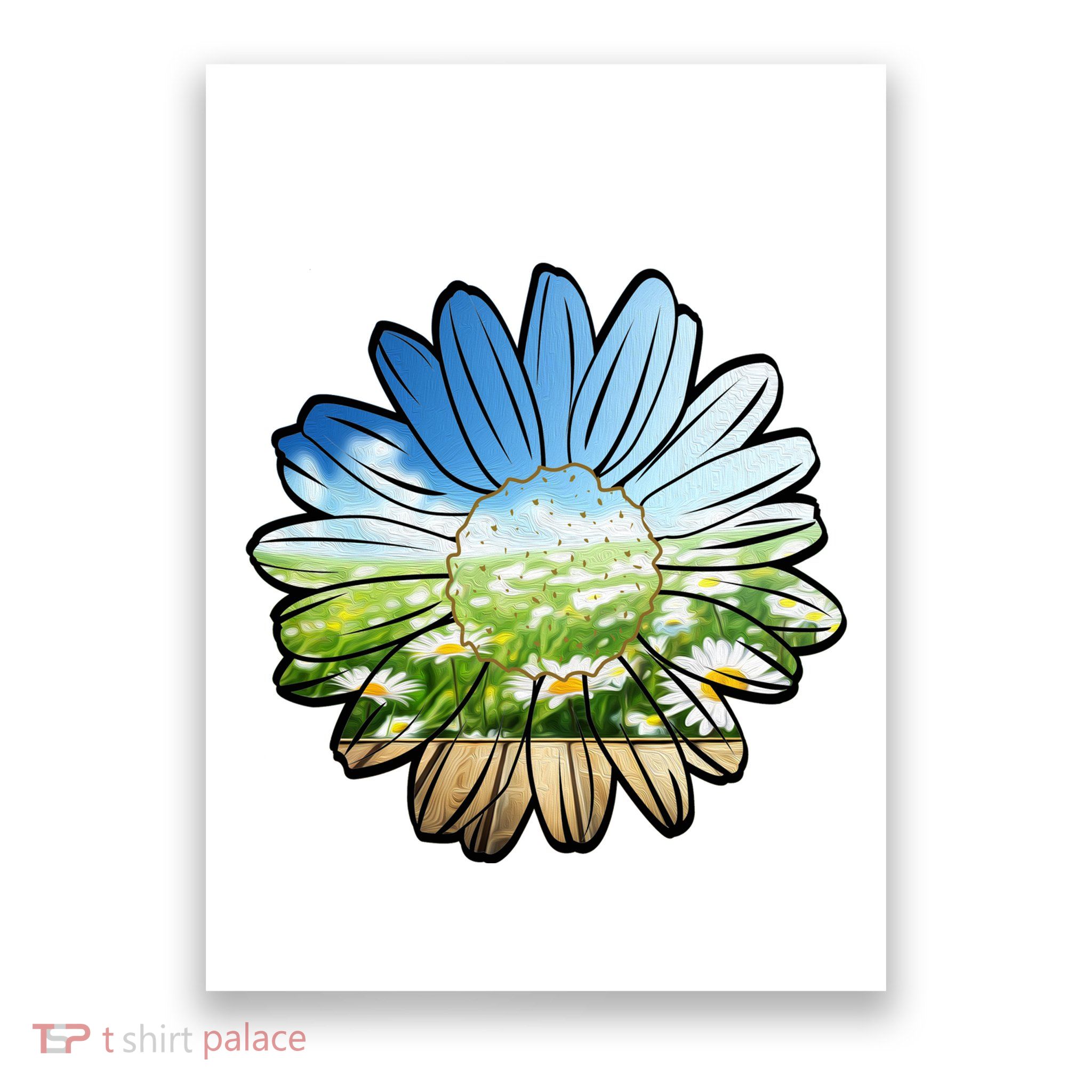 Summer Daisy Field Poster