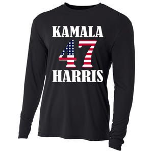 Standard Design Featuring Kamala 47 Hariis Cooling Performance Long Sleeve Crew